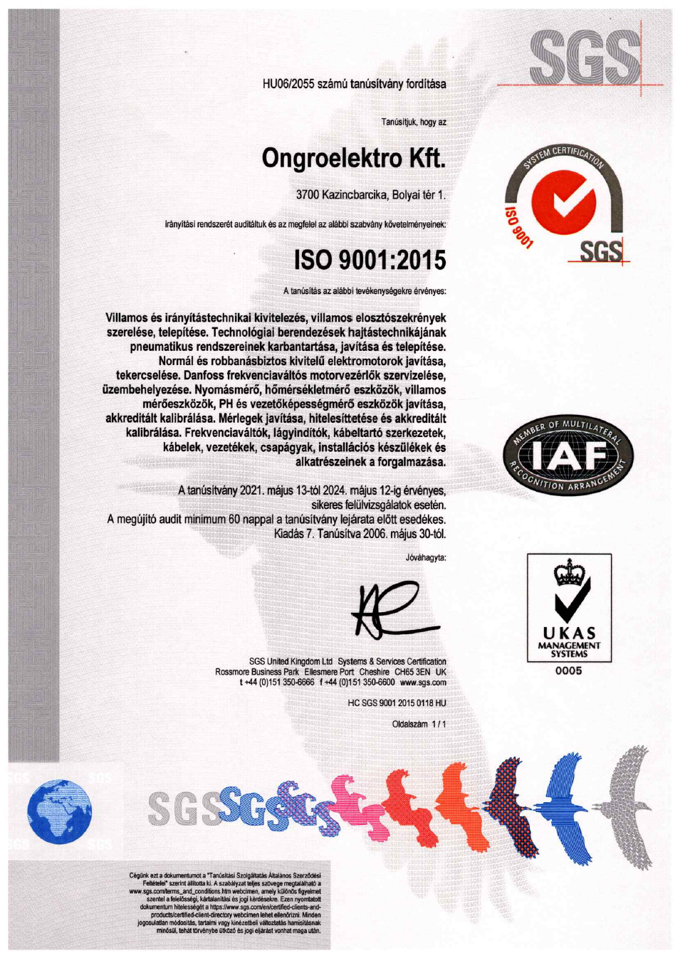 ISO 9001:2015 HU
